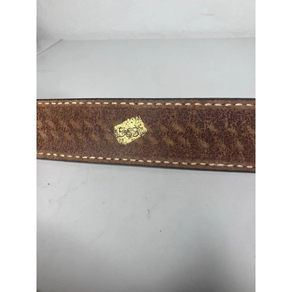 Vtg Torel 565 Top Grain Cowhide Belt Sz 39 Brown Tooled Leather Belt Texas